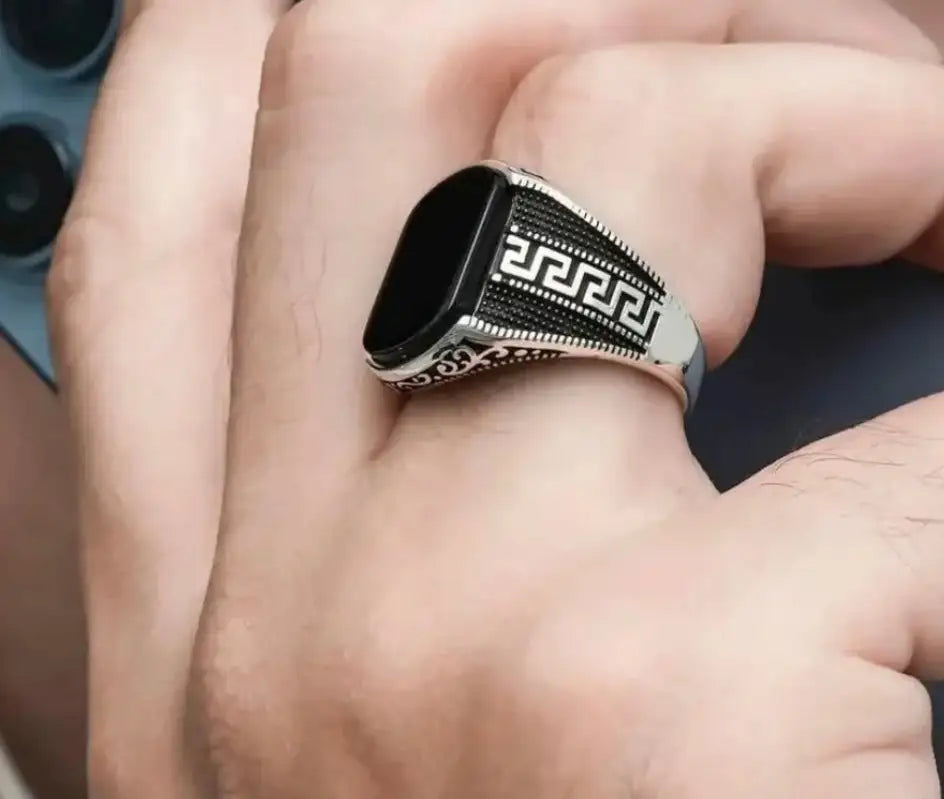Greek Black Ring – ZEFIRO