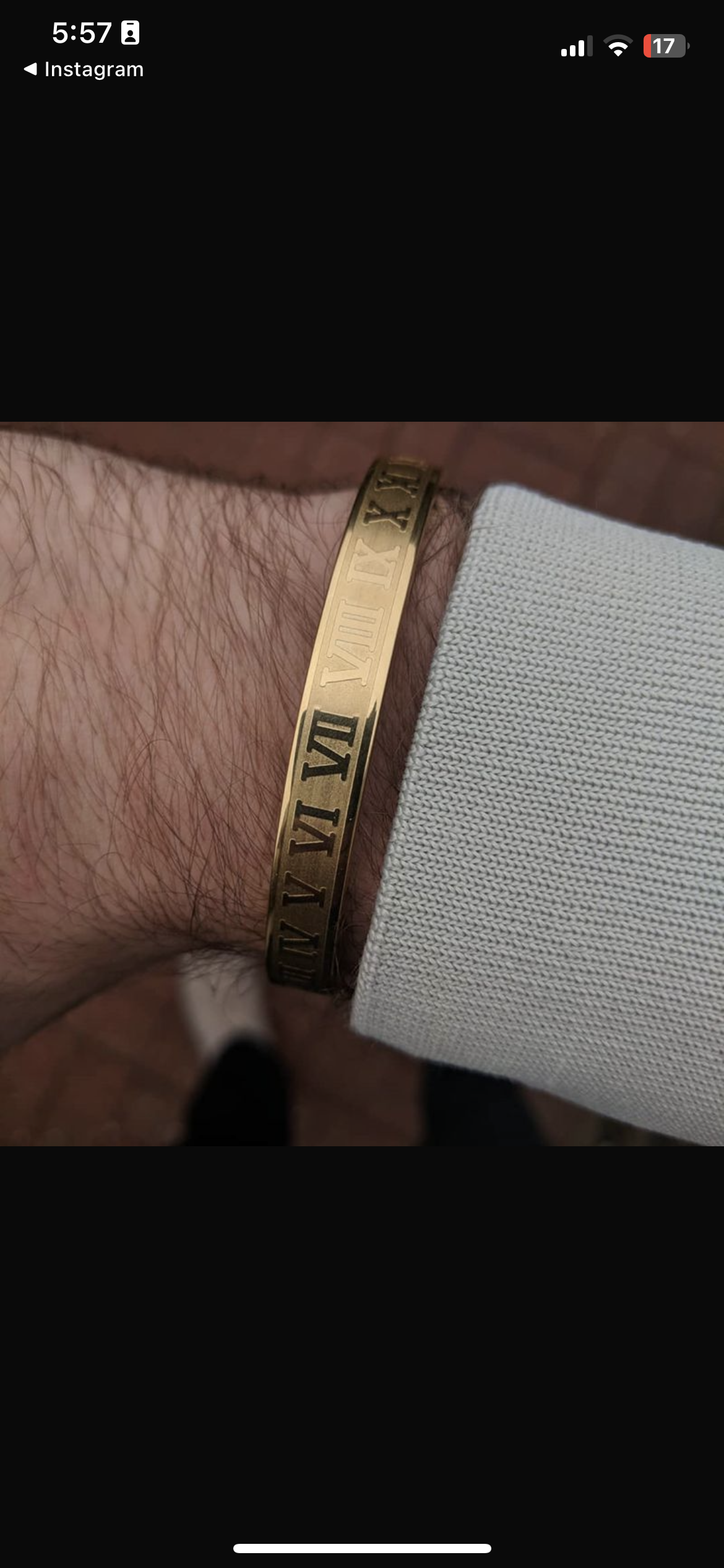 Royal Roman Numeral Bracelet (gold) - Zefiro