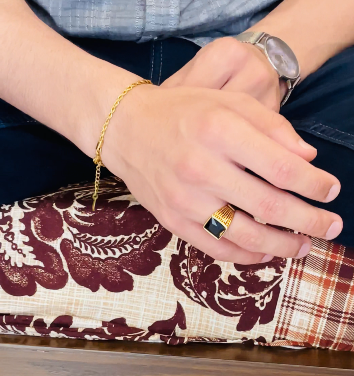 rope chain minimal bracelet (gold)