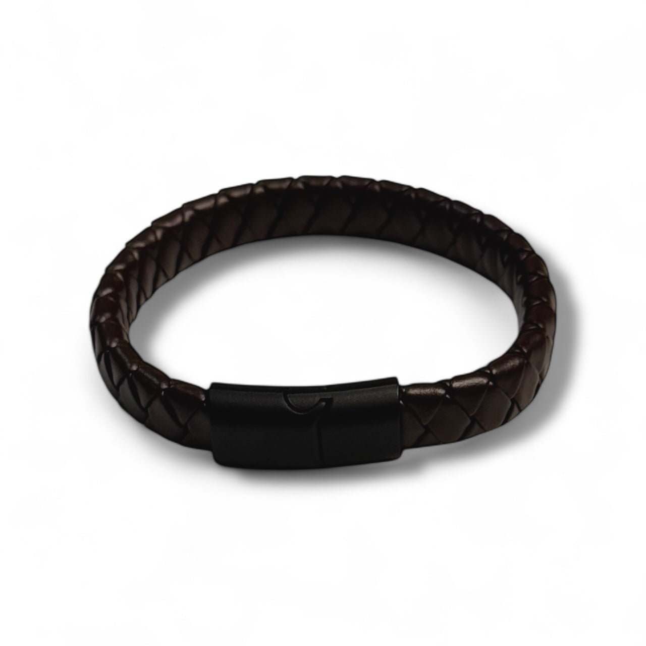 Brown Leather Braid Bracelet