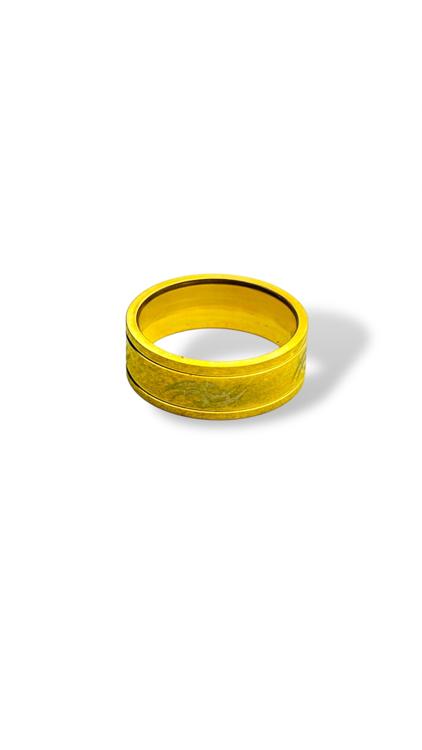 Tribal Gold Band Ring - Zefiro