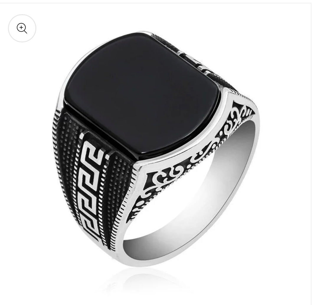 Greek Black Ring