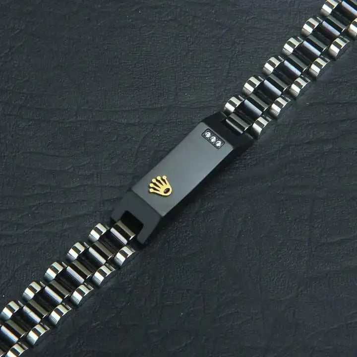 16mm Black RLX Crown Jubilee Bracelet - Zefiro