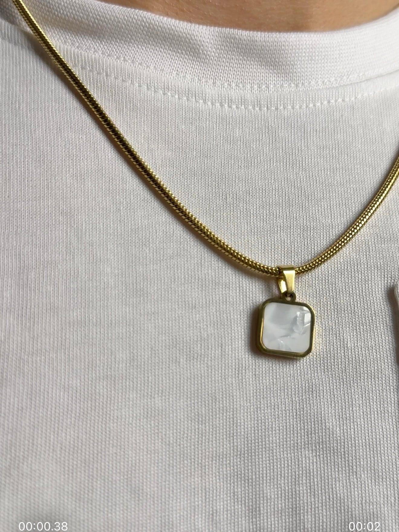 night and dawn pendant (gold)