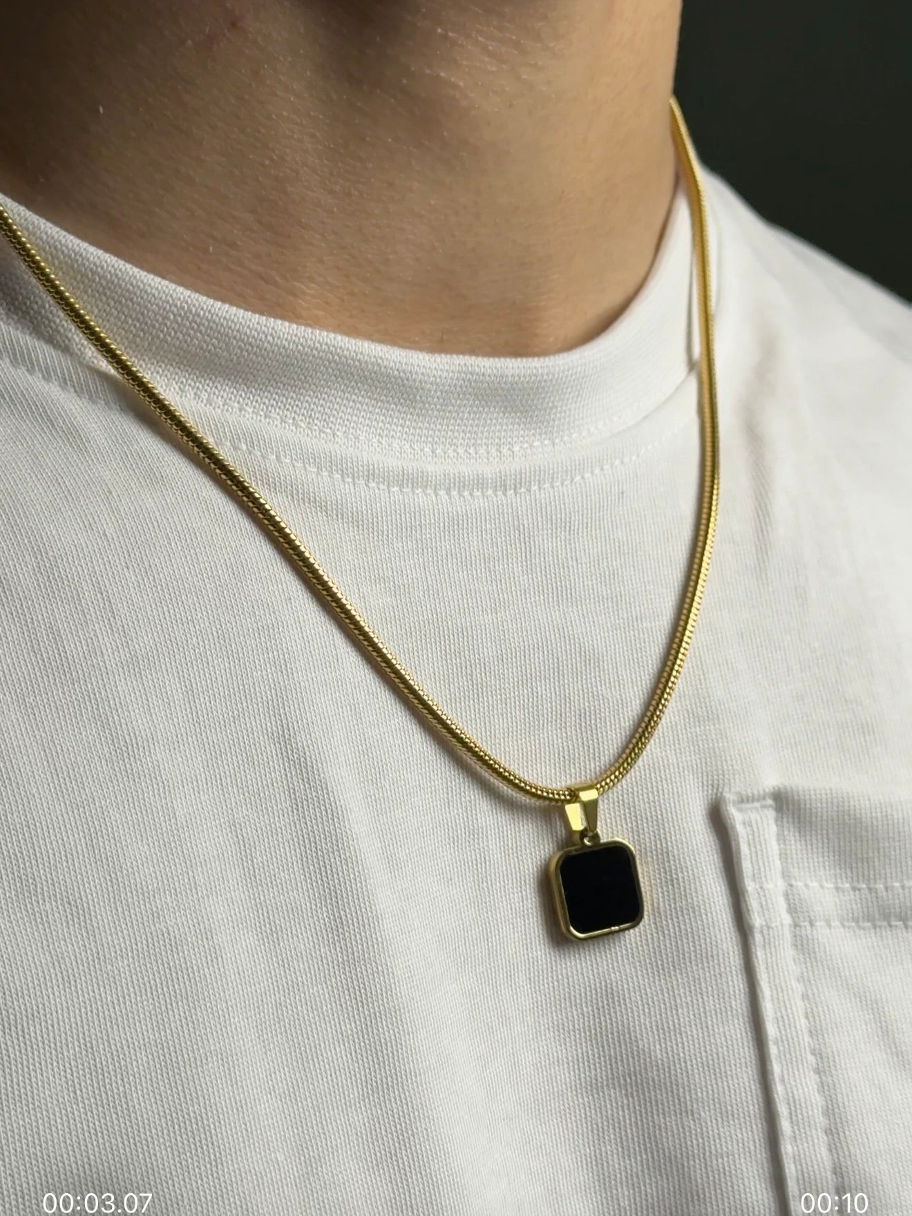 night and dawn pendant (gold)