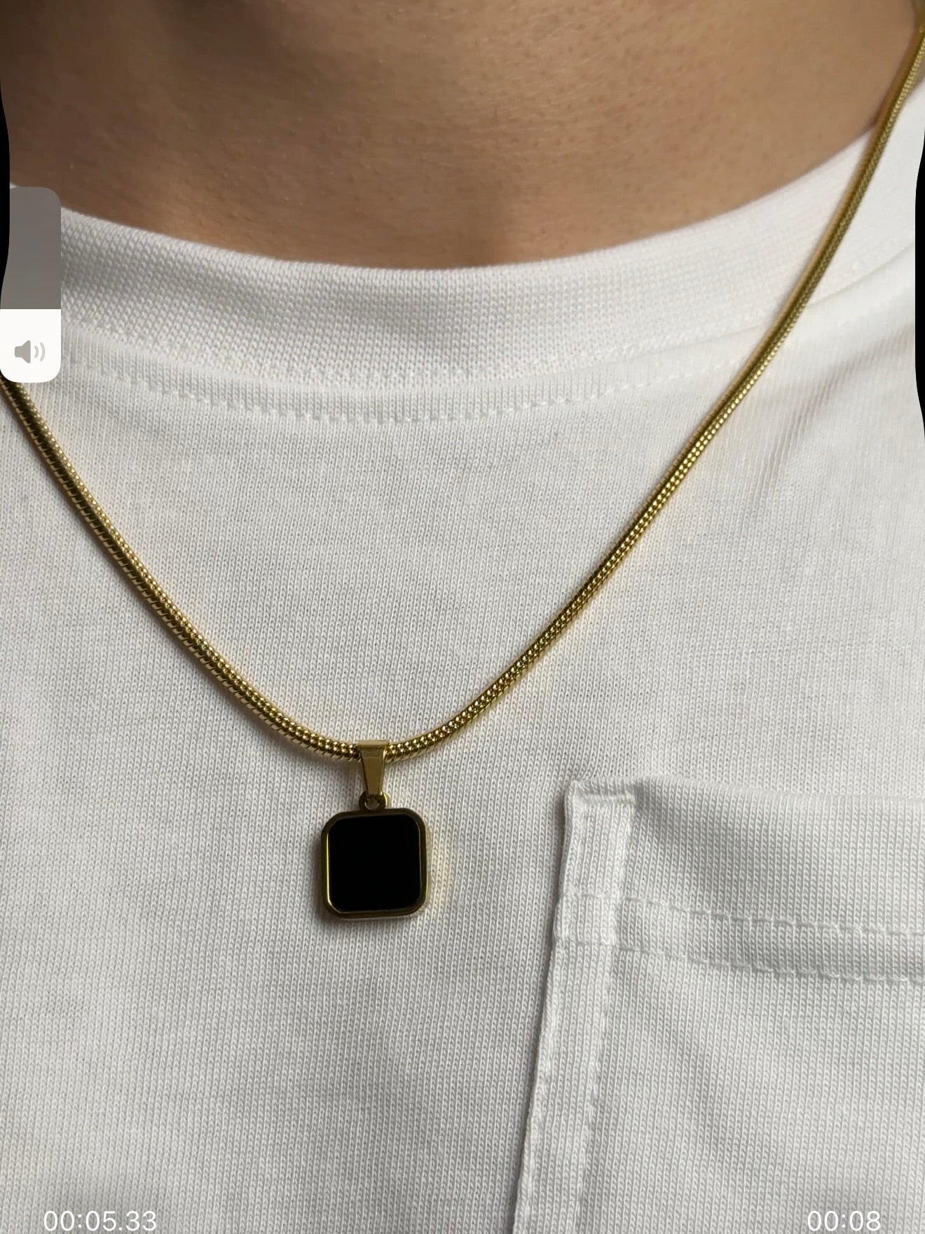 night and dawn pendant (gold)