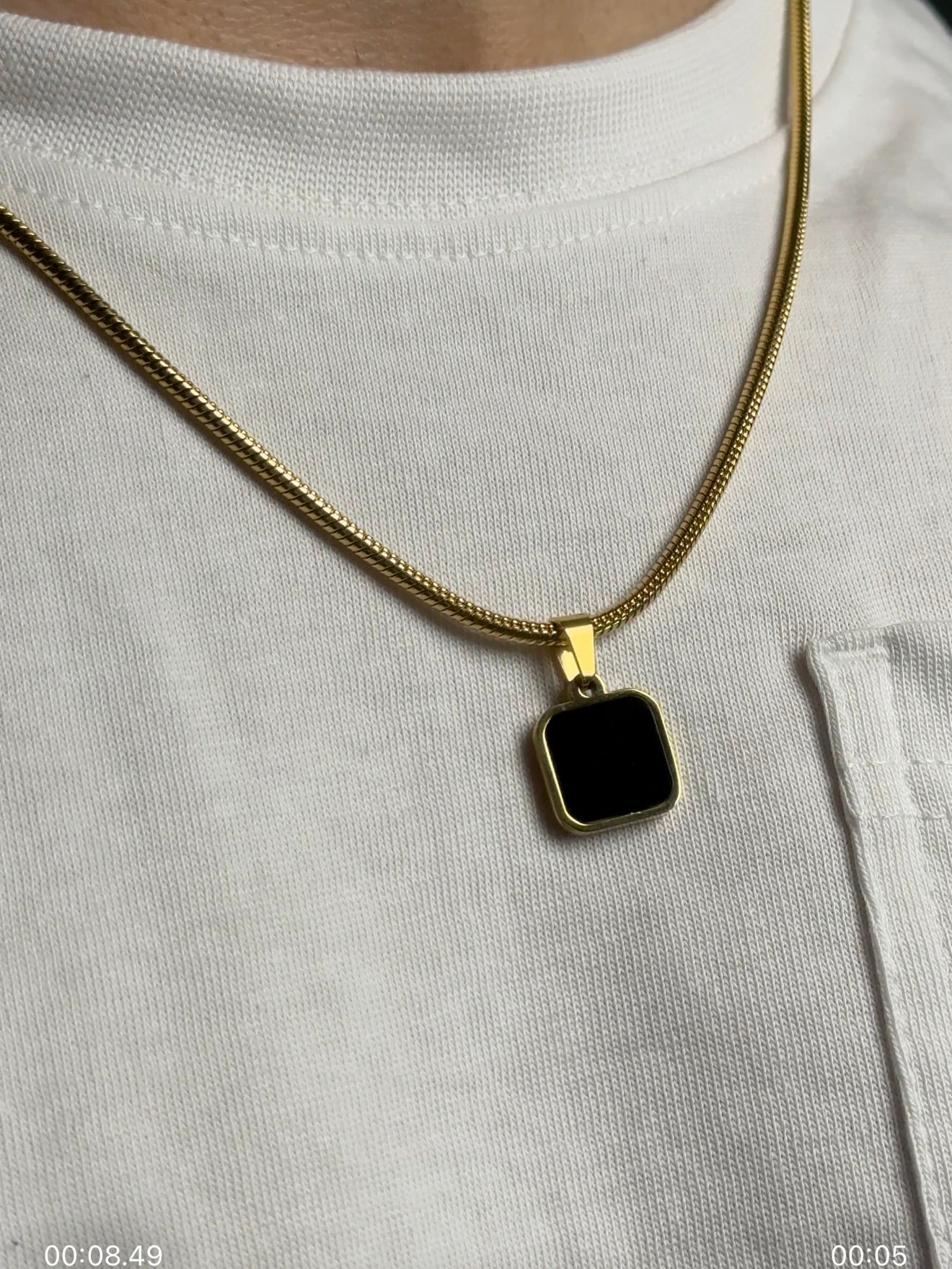 night and dawn pendant (gold)