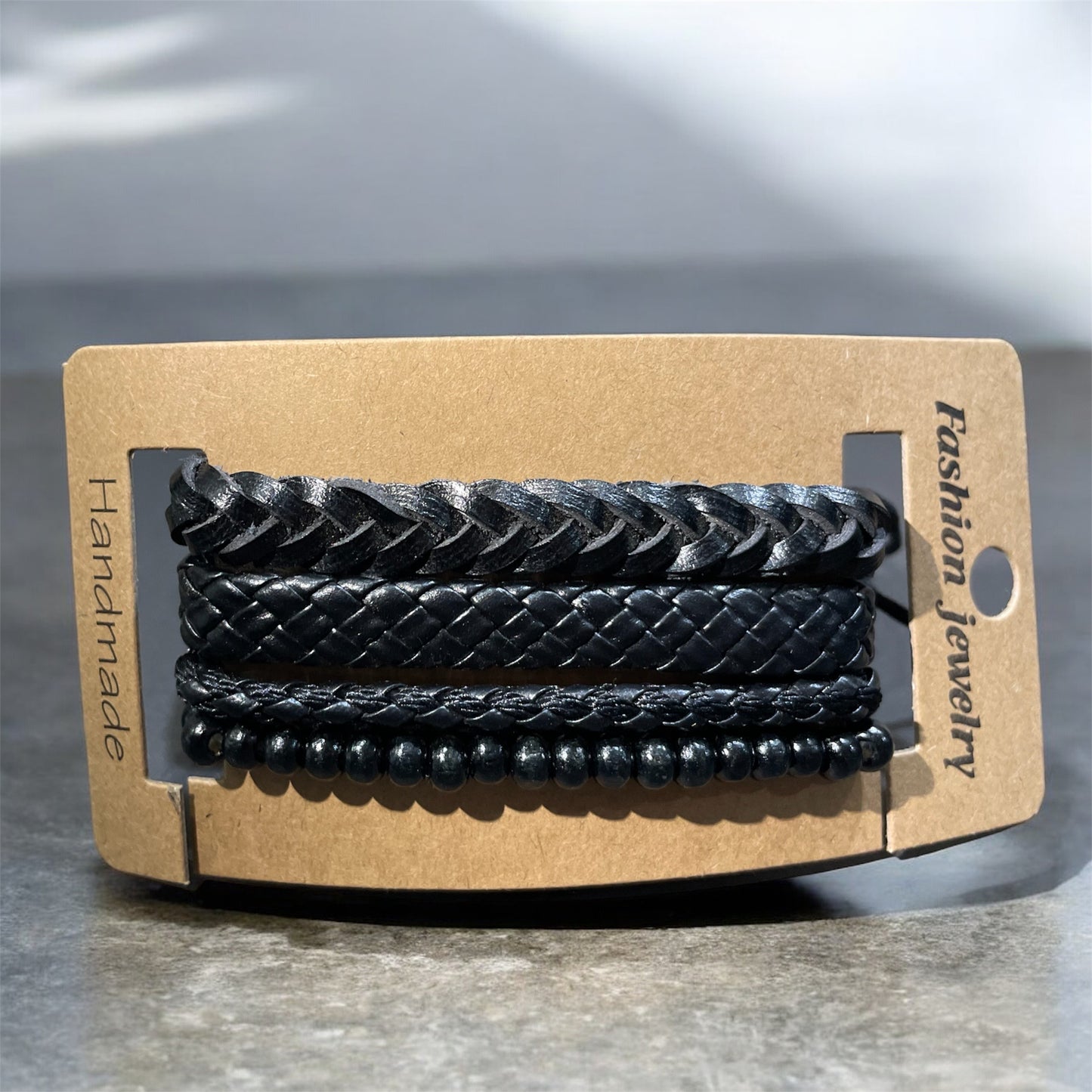 classic leather Black bracelets - Zefiro