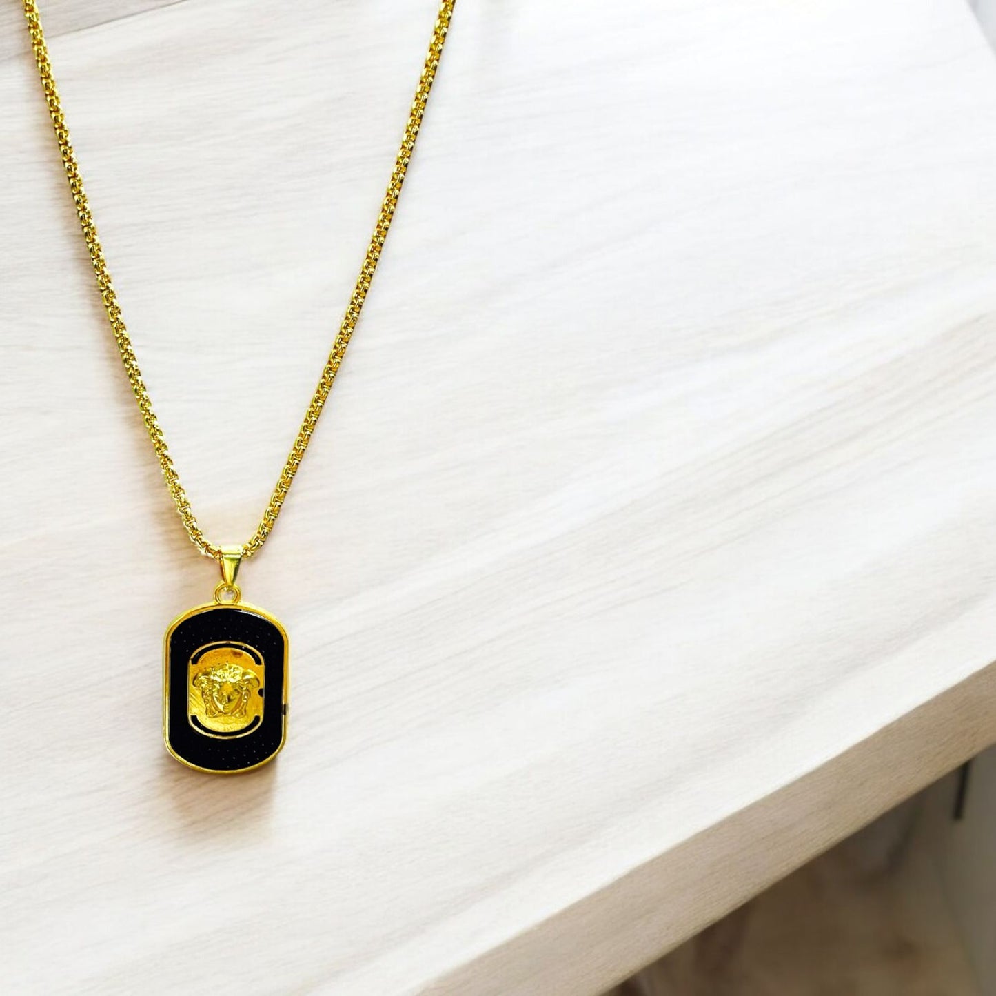 Medusa Gold Plated Pendant - Zefiro