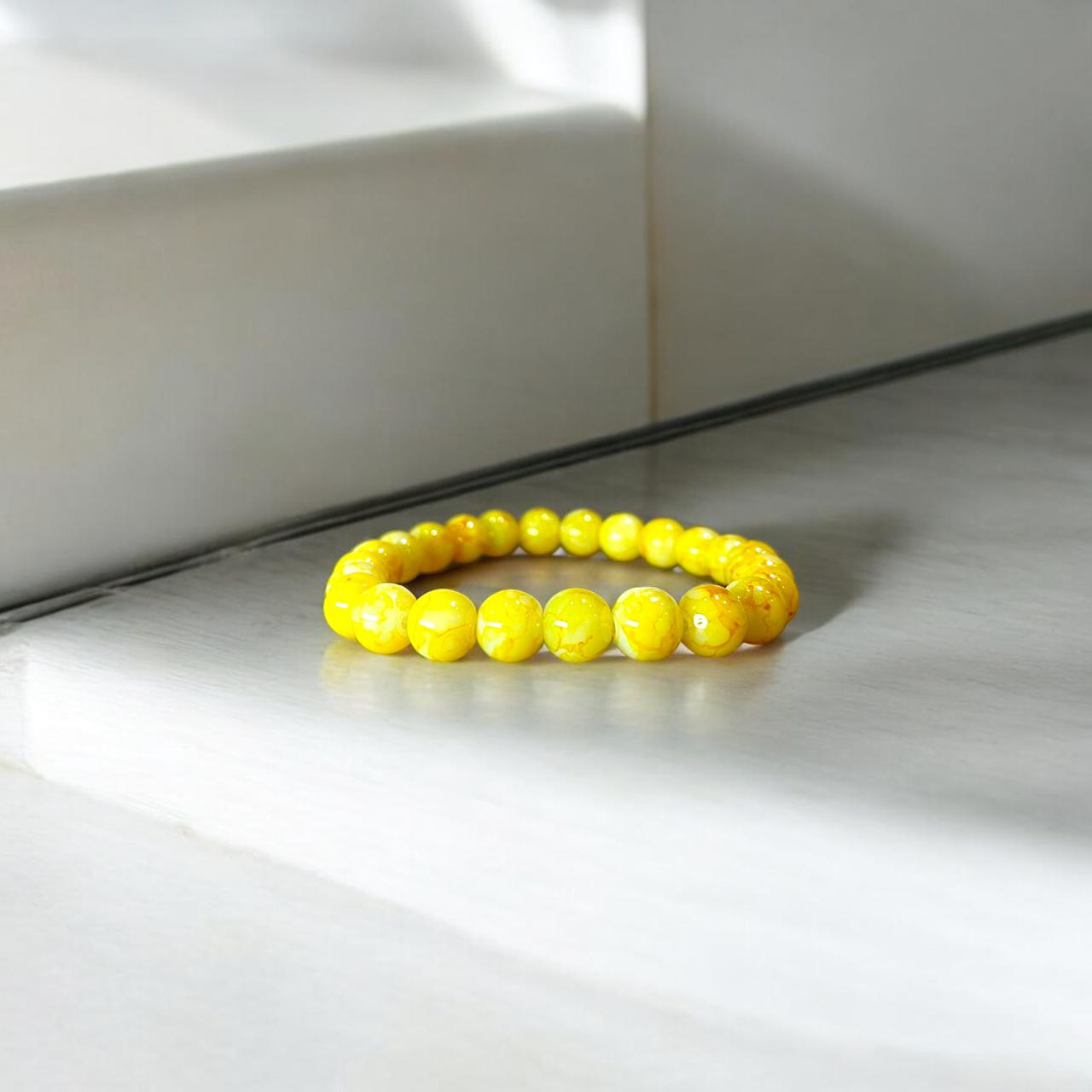 Golden Citrine Beads Bracelet - Zefiro