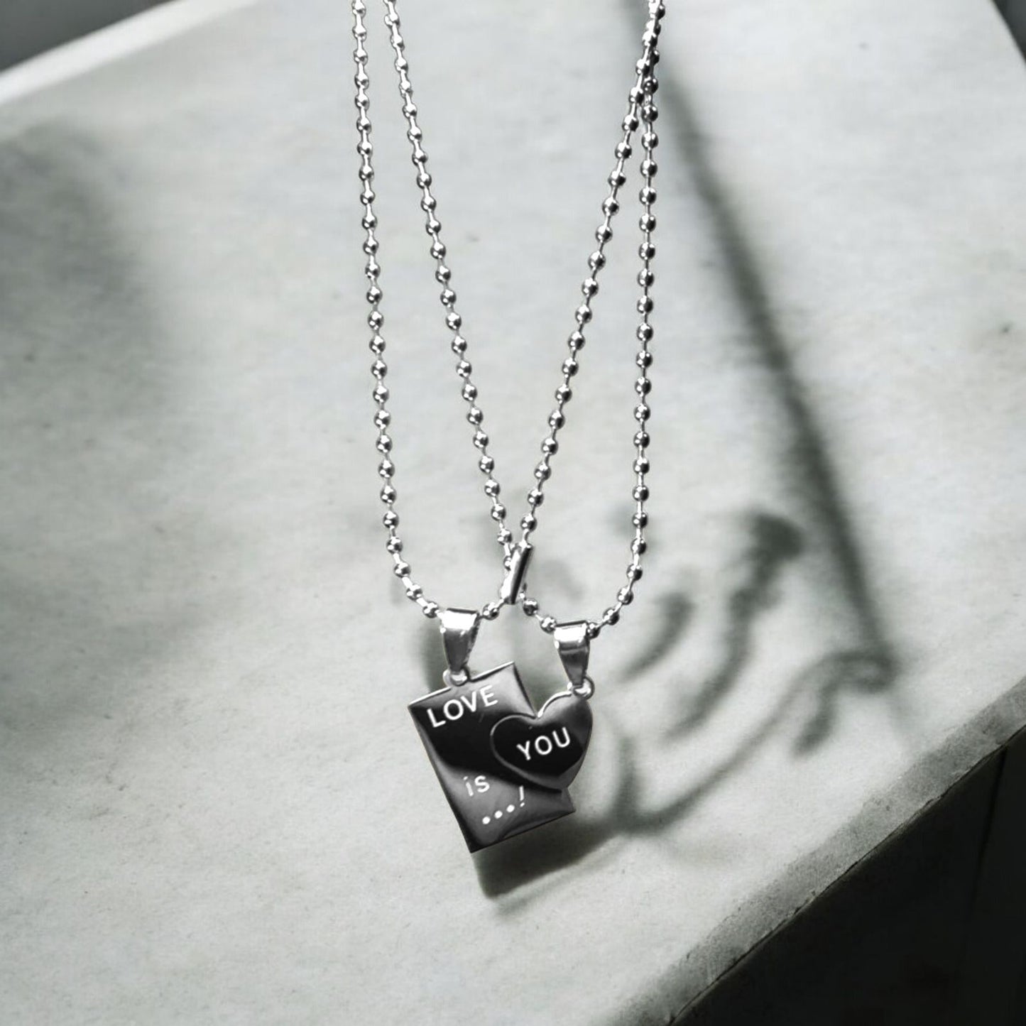 'love you' couple pendants - Zefiro