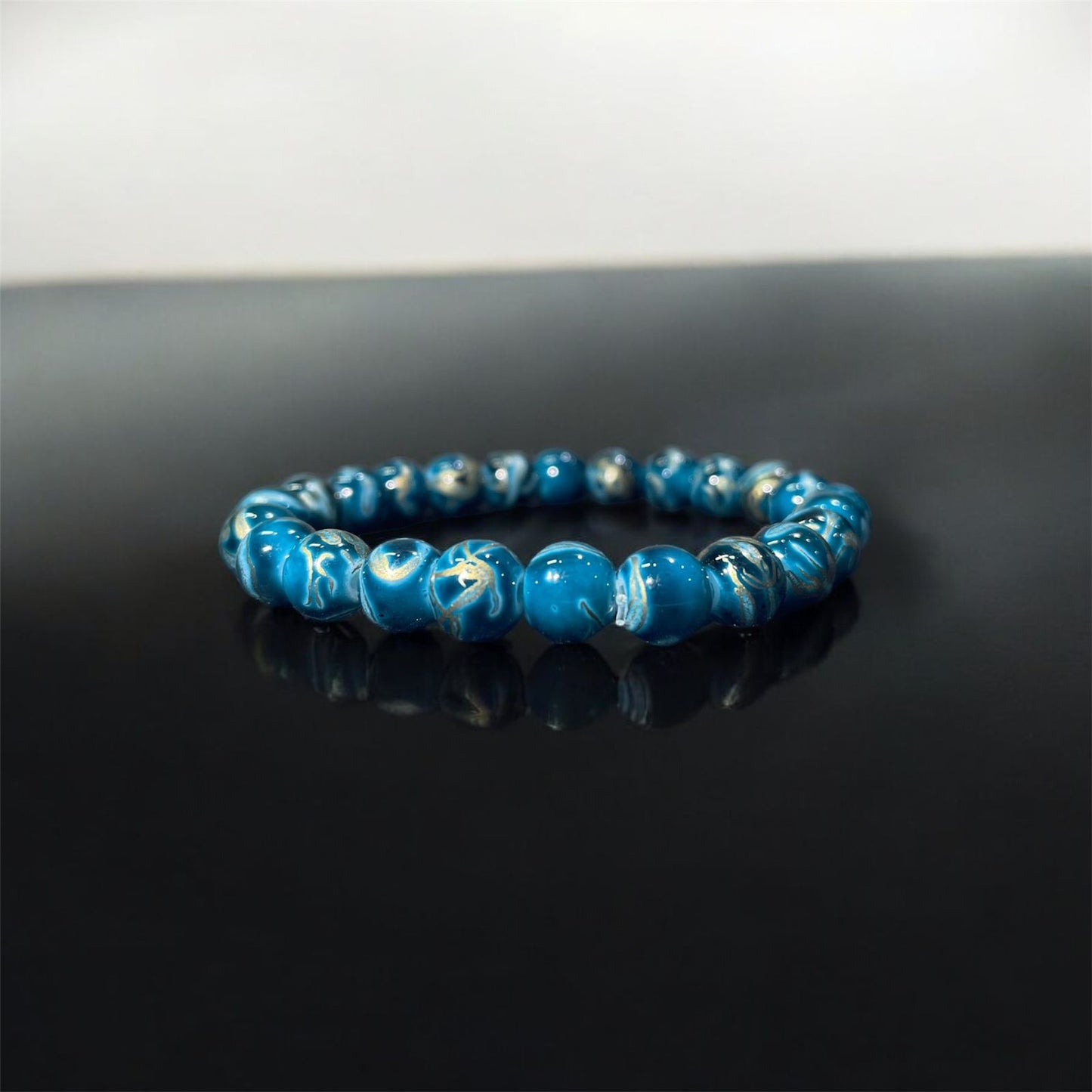 Aqua Gold Vein Bracelet - Zefiro