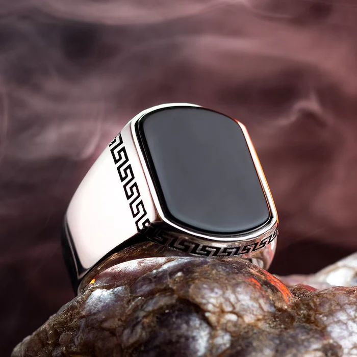 Classic black Turkish ring