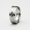 Minimalist Superman Band Ring (silver)
