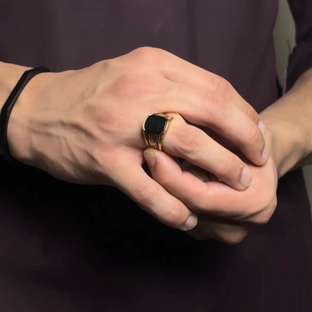 Greek black ring (gold variant)