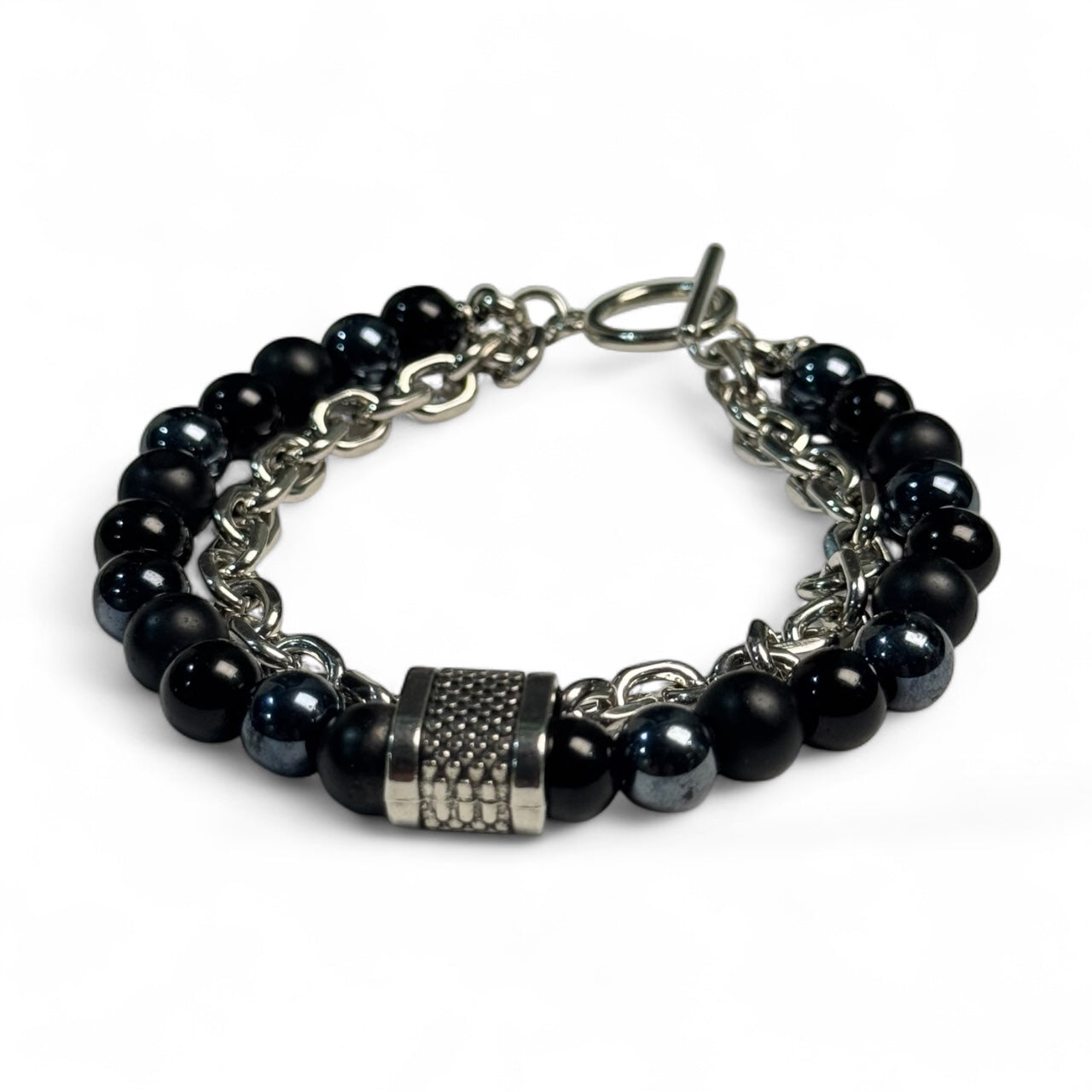 Onyx & Hematite Bracelet