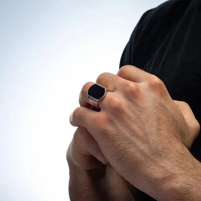 Classic black Turkish ring