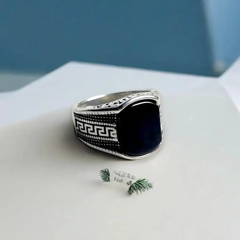 Greek Black Ring