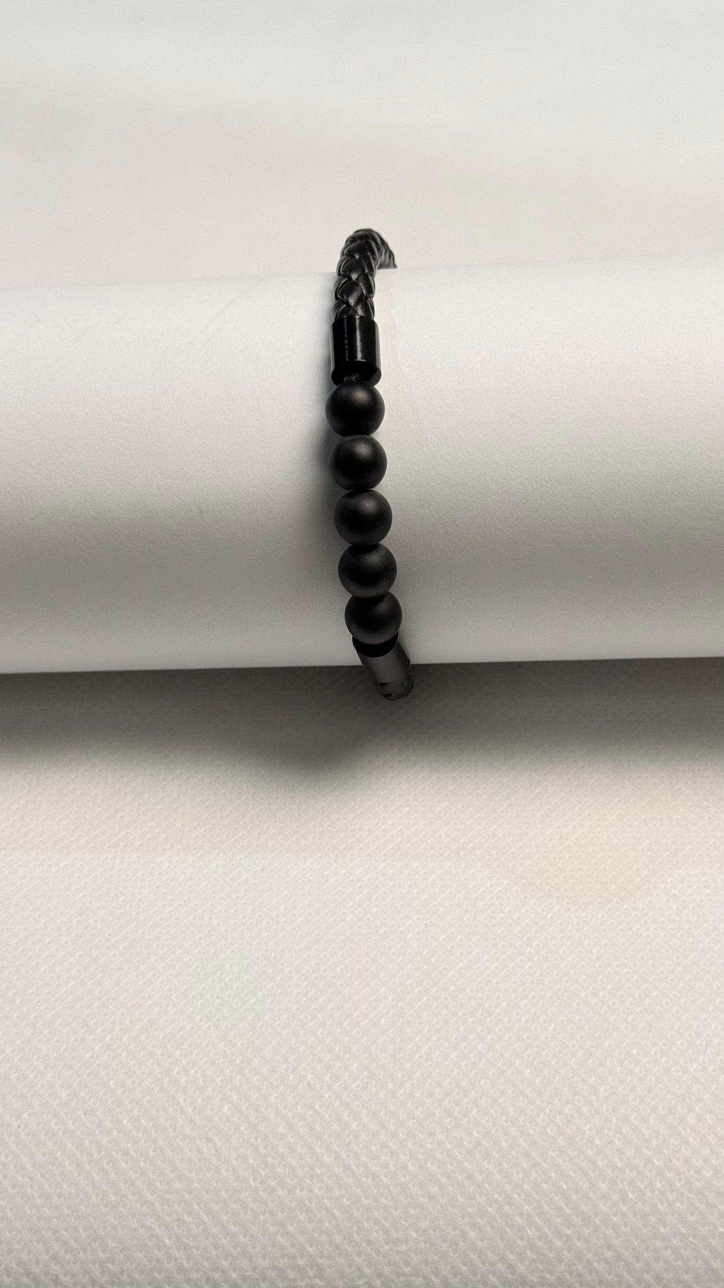 'Zen' Black Onyx Bead Bracelet