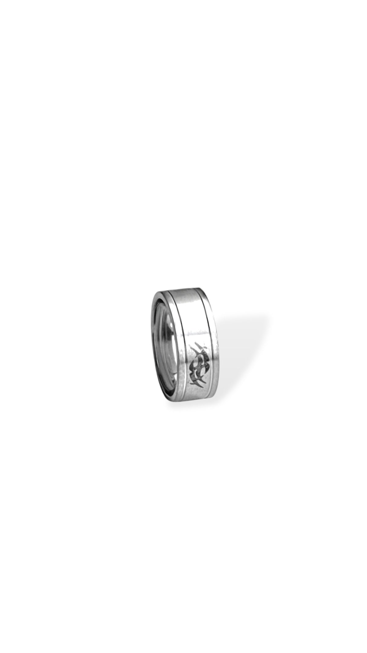 Tribal Silver Band Ring - Zefiro