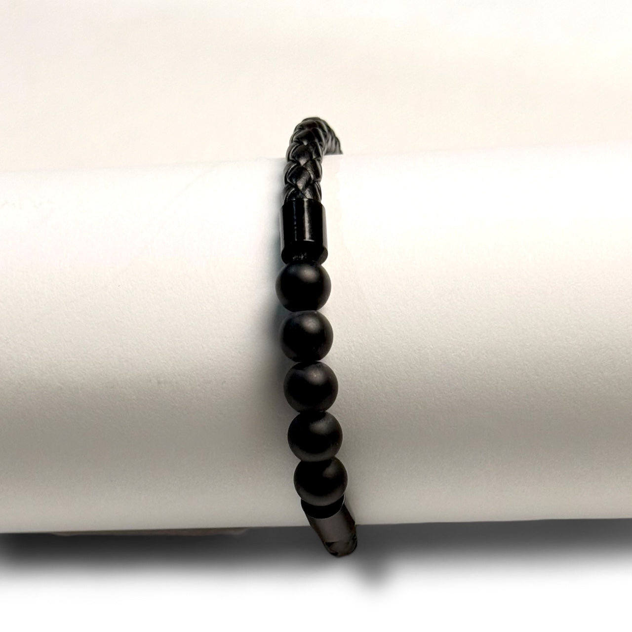 'Zen' Black Onyx Bead Bracelet