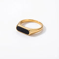 Moonlight Gold Signet Ring