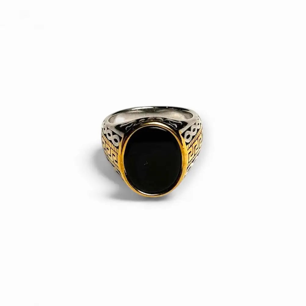 Sultan Noir Dual-Tone Ring