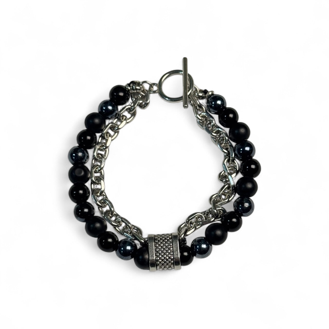 Onyx & Hematite Bracelet