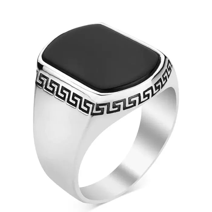 Classic black Turkish ring