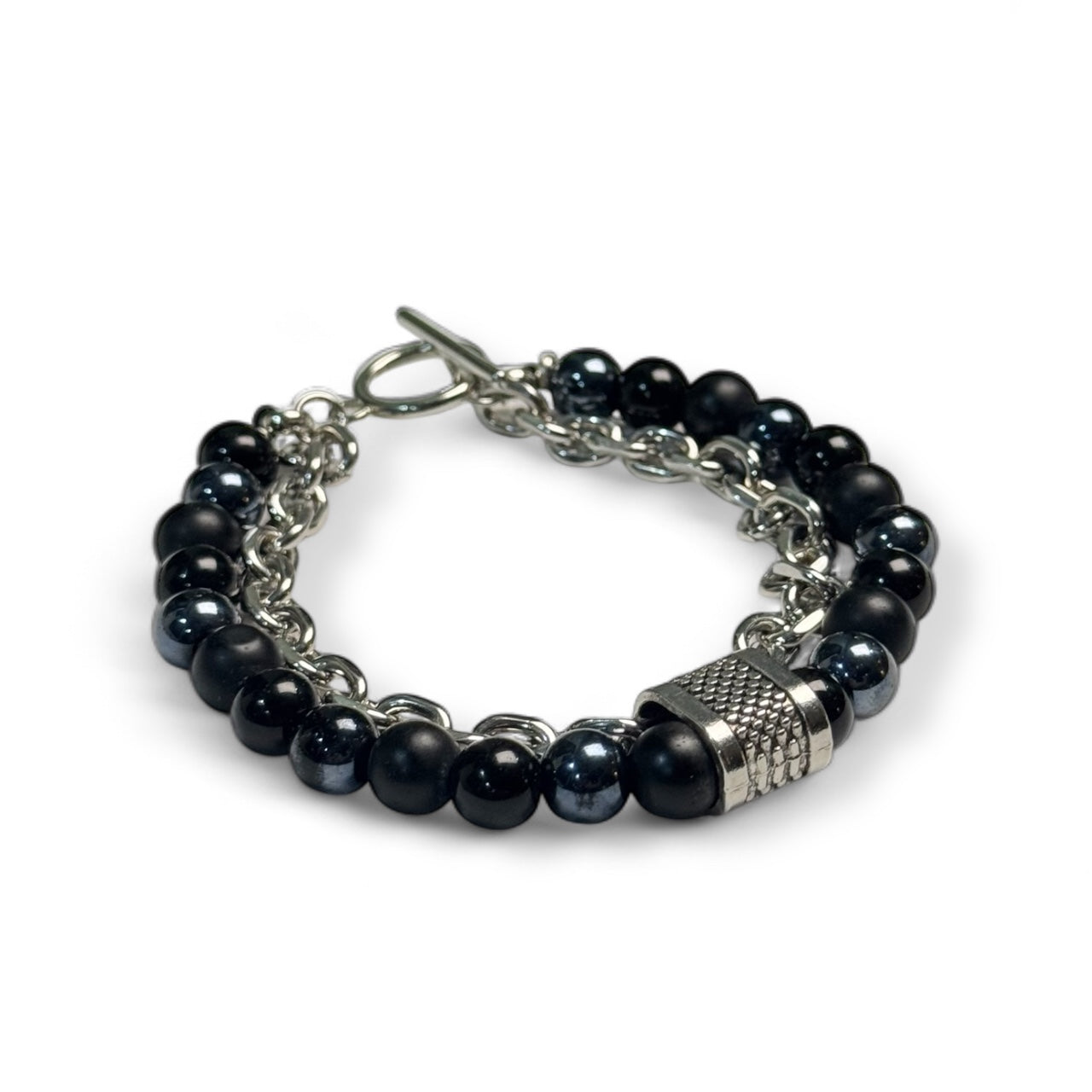 Onyx & Hematite Bracelet