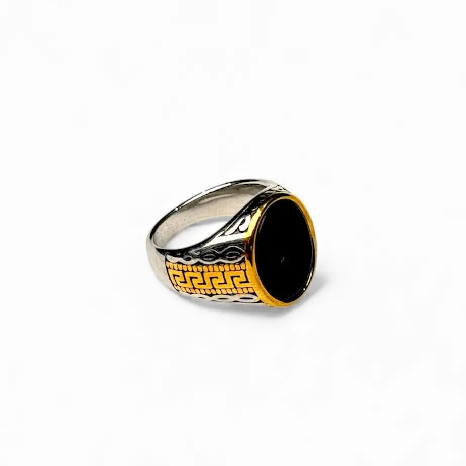 Sultan Noir Dual-Tone Ring