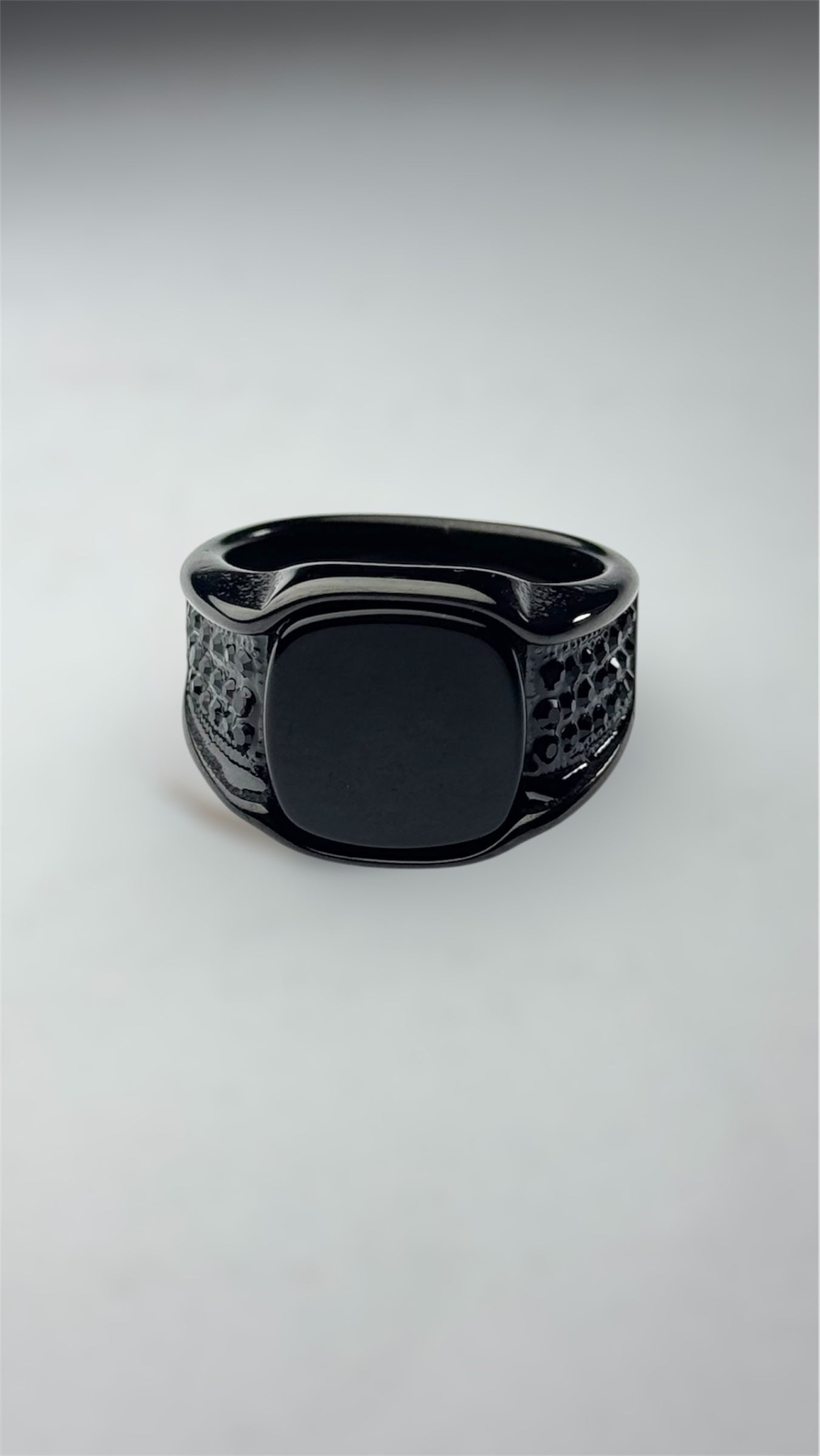 black onyx ring - Zefiro