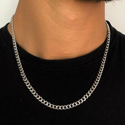 3MM CURB CHAIN (SILVER) - Zefiro