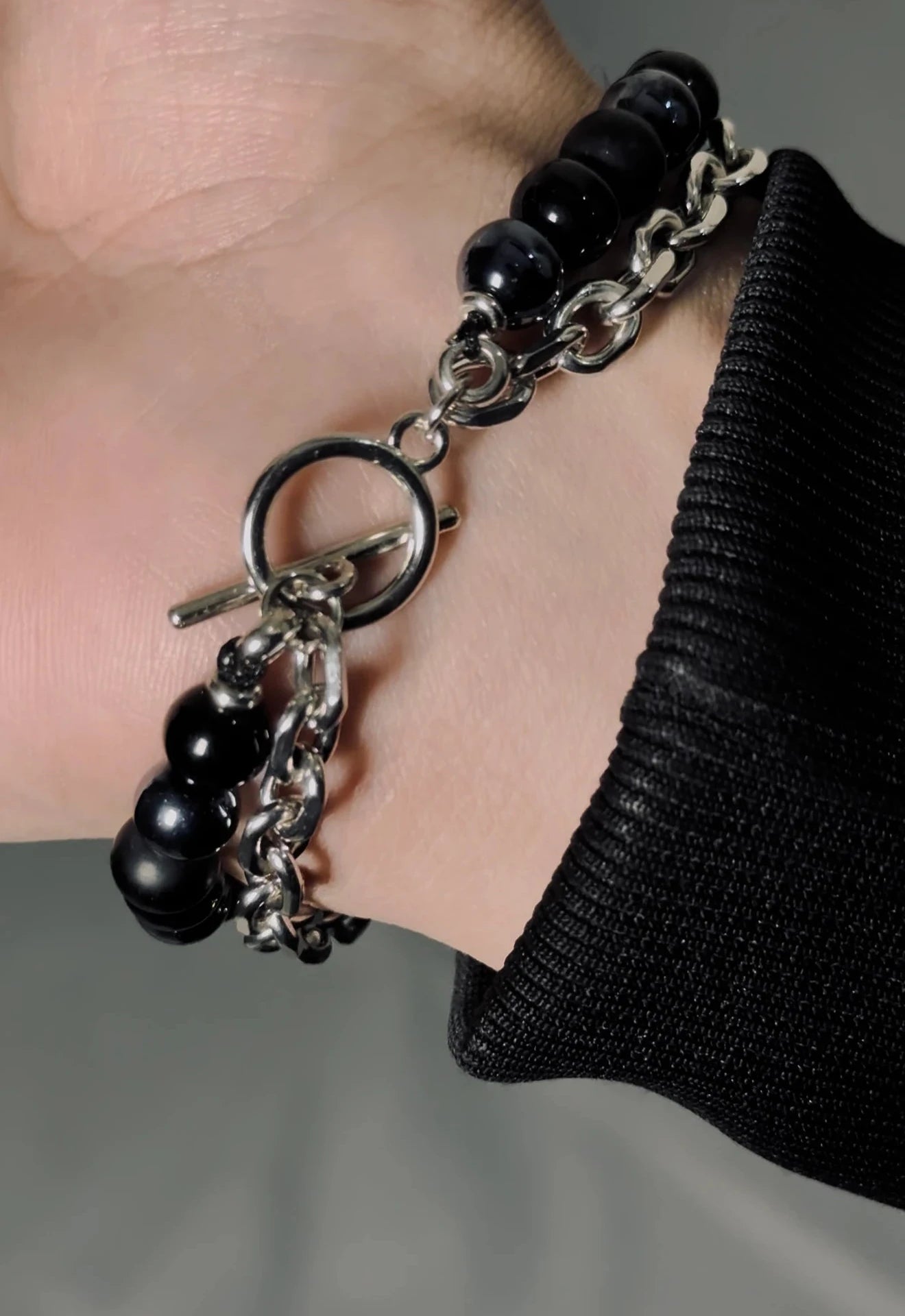 Onyx & Hematite Bracelet