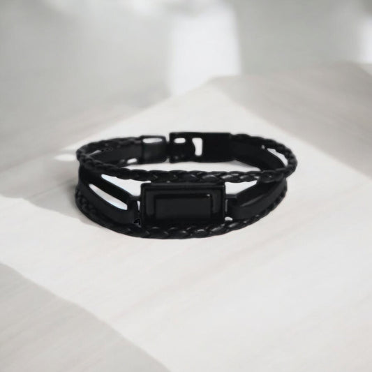 Zefiro Tri-strap Leather Bracelet