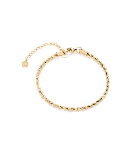 rope chain minimal bracelet (gold)
