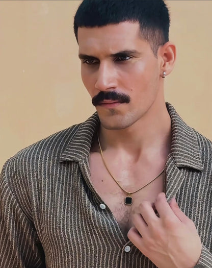 night and dawn pendant (gold)