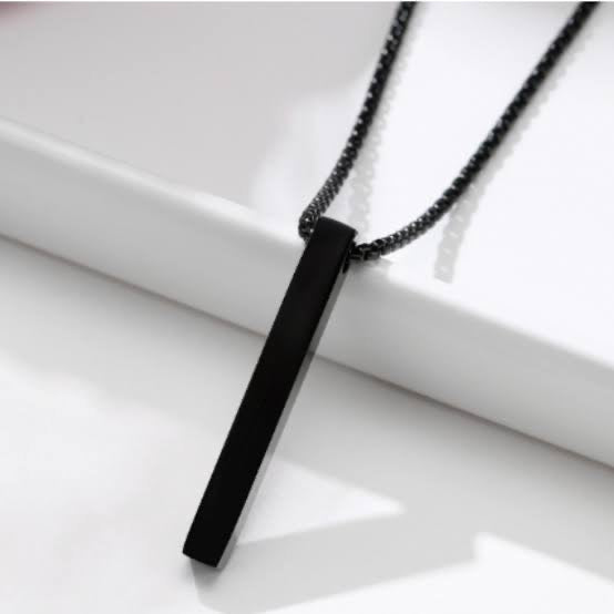 Vertical Bar Pendant Necklace