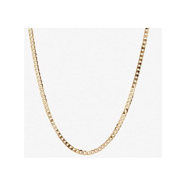 5mm Curb Neck Chain gold