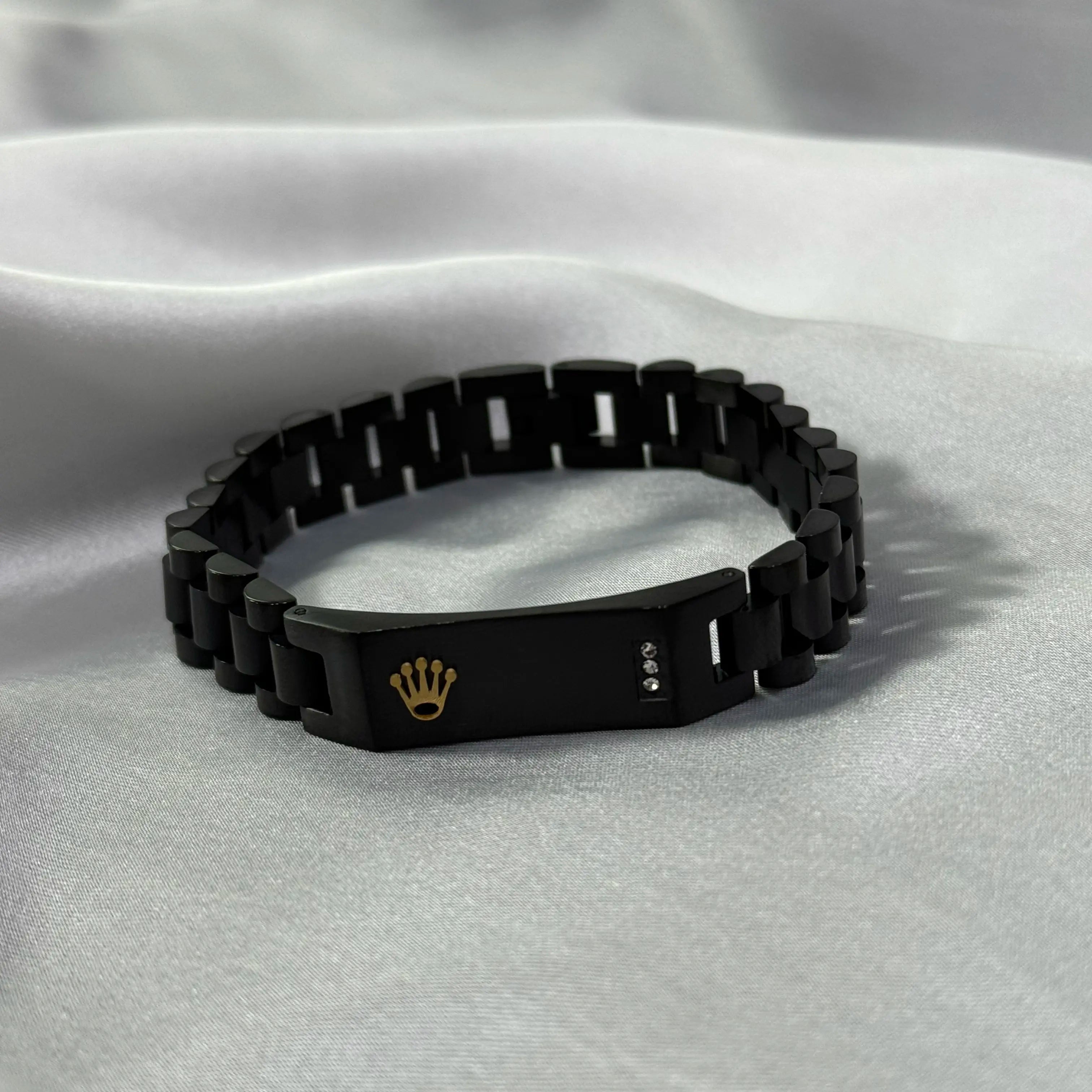 16mm Black RLX Crown Jubilee Bracelet - Zefiro