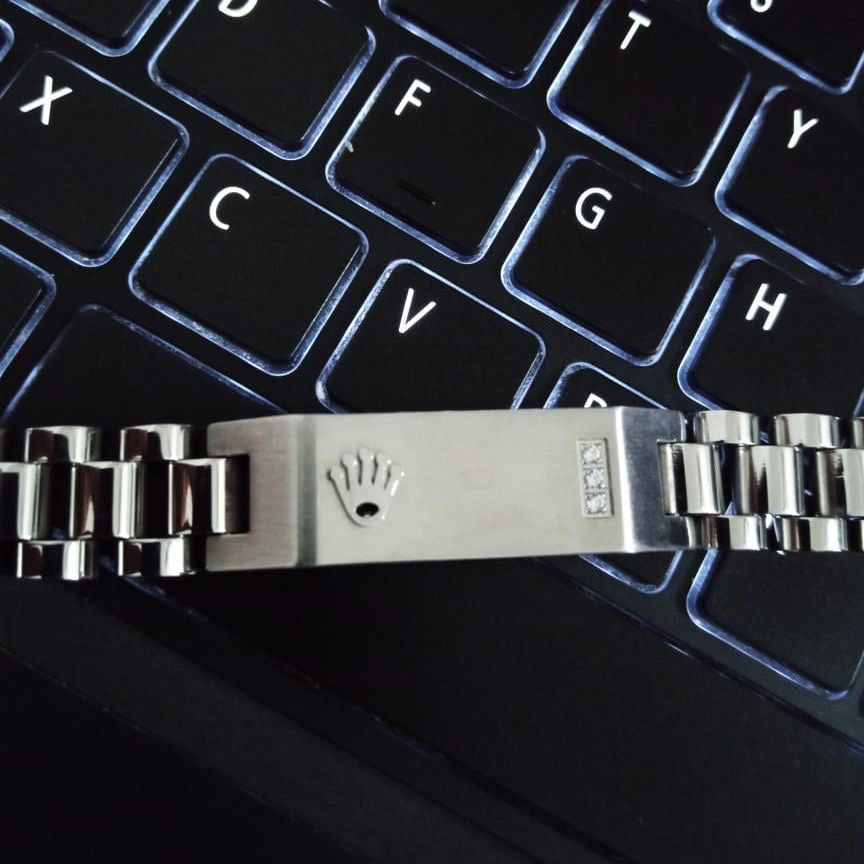 16mm silver RLX Crown Jubilee Bracelet - Zefiro