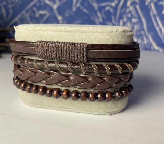 leather brown straps bundle
