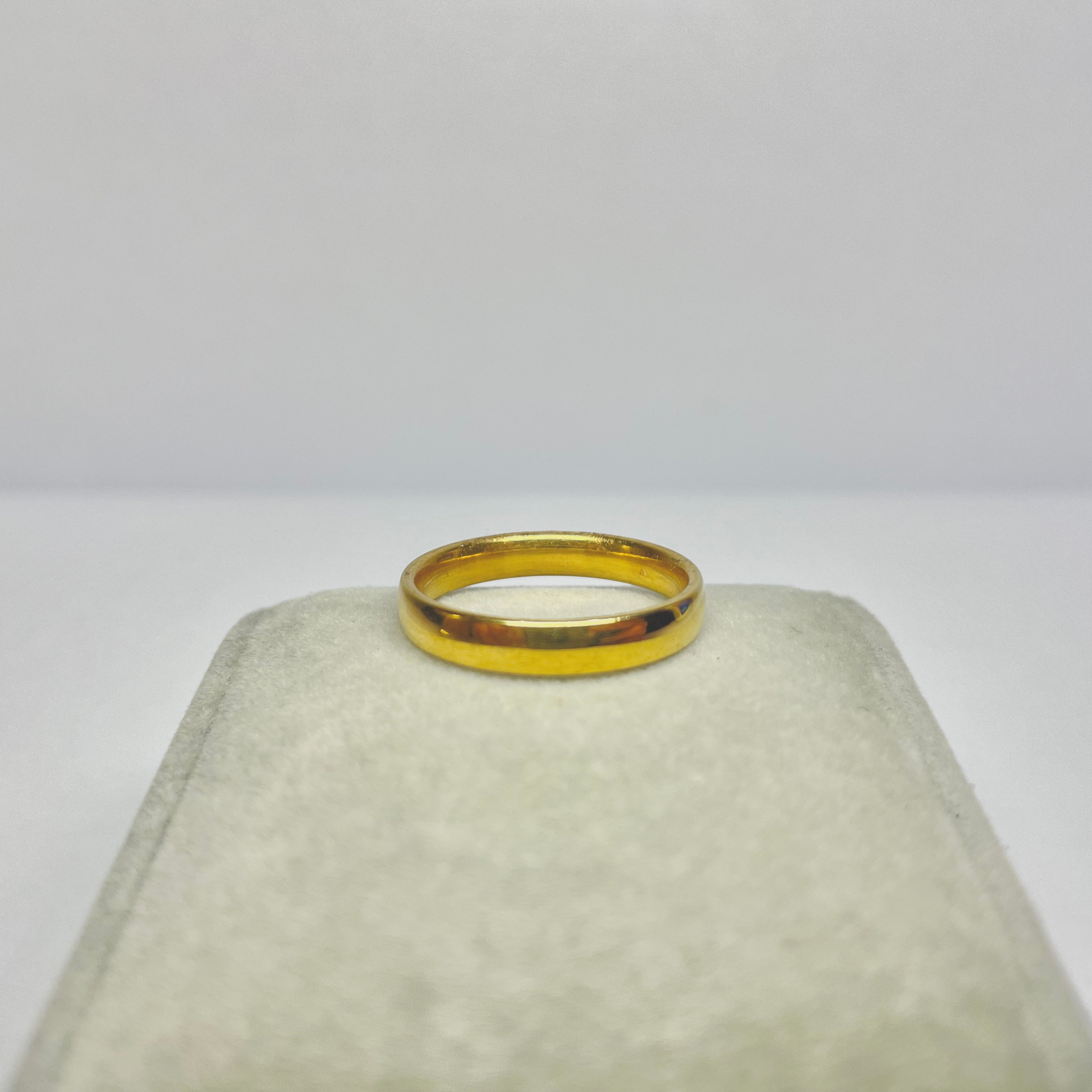 plain gold ring - Zefiro