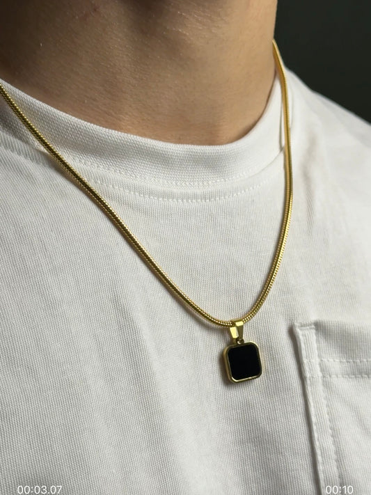 night and dawn pendant (gold)