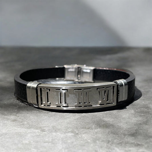 Chronos Leather Bracelet