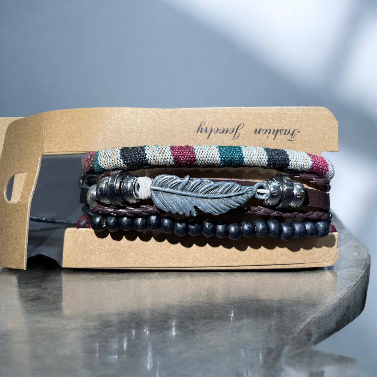 Emberleaf black Leather Bracelet article 3