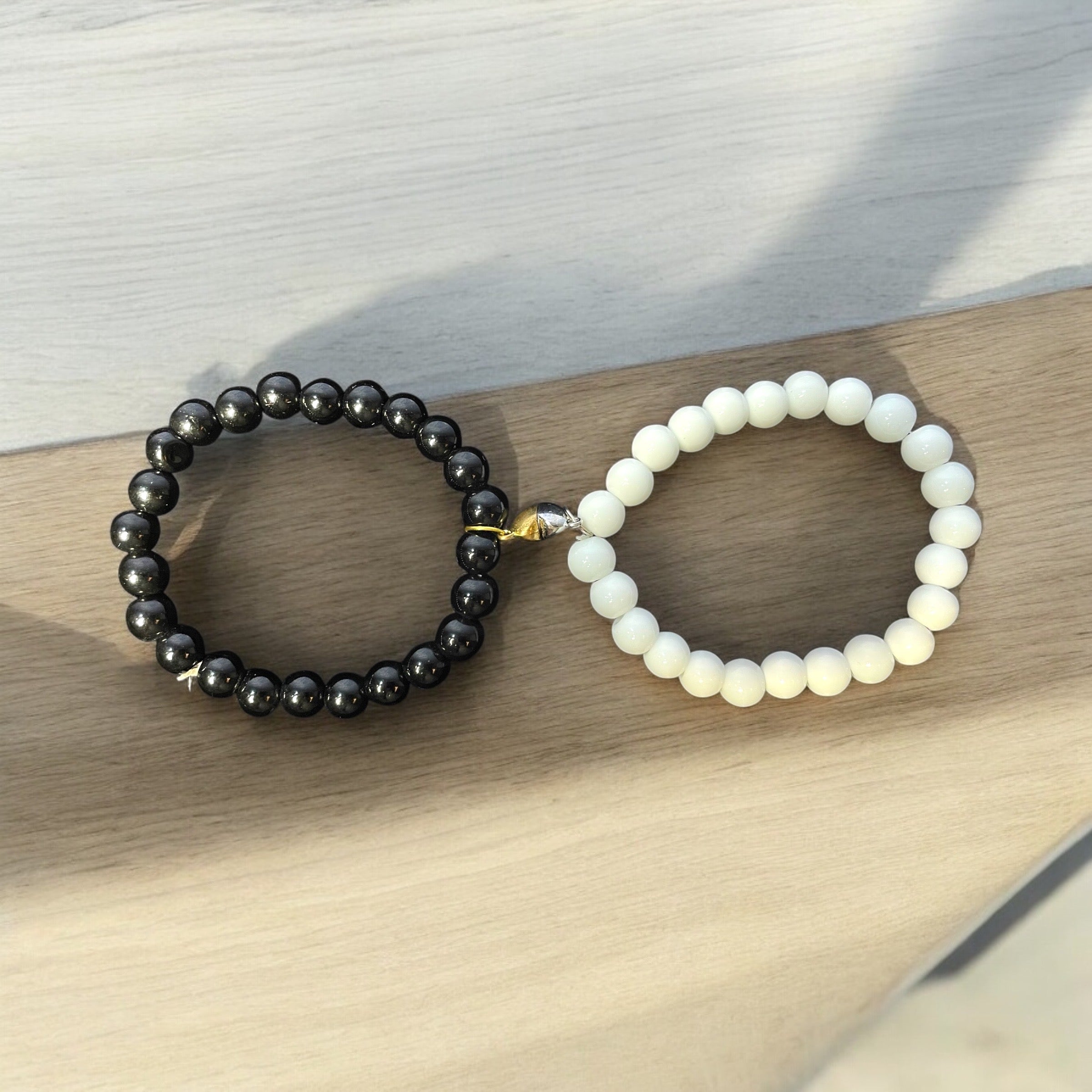 magnetic love heart beads bracelets - Zefiro