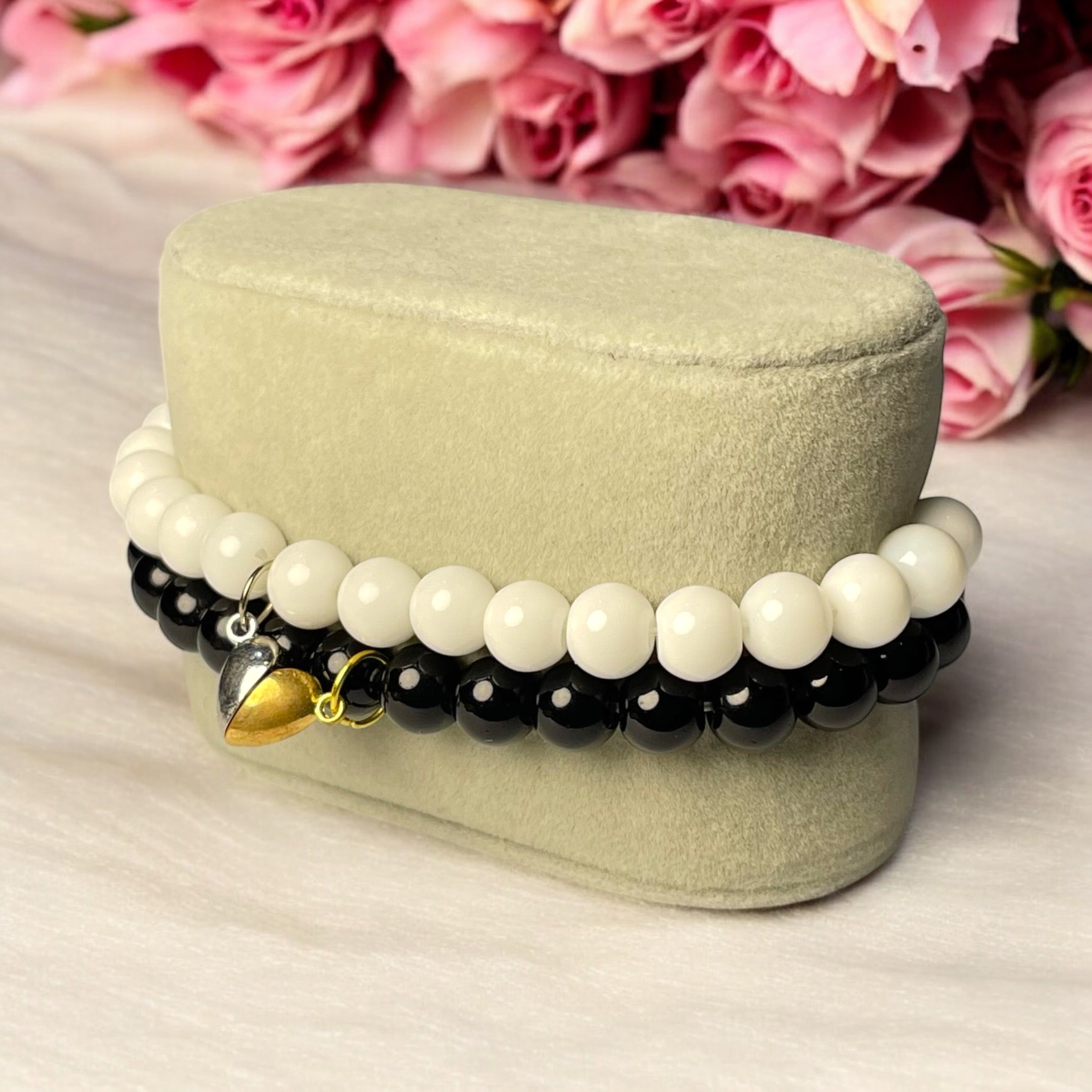 magnetic love heart beads bracelets - Zefiro