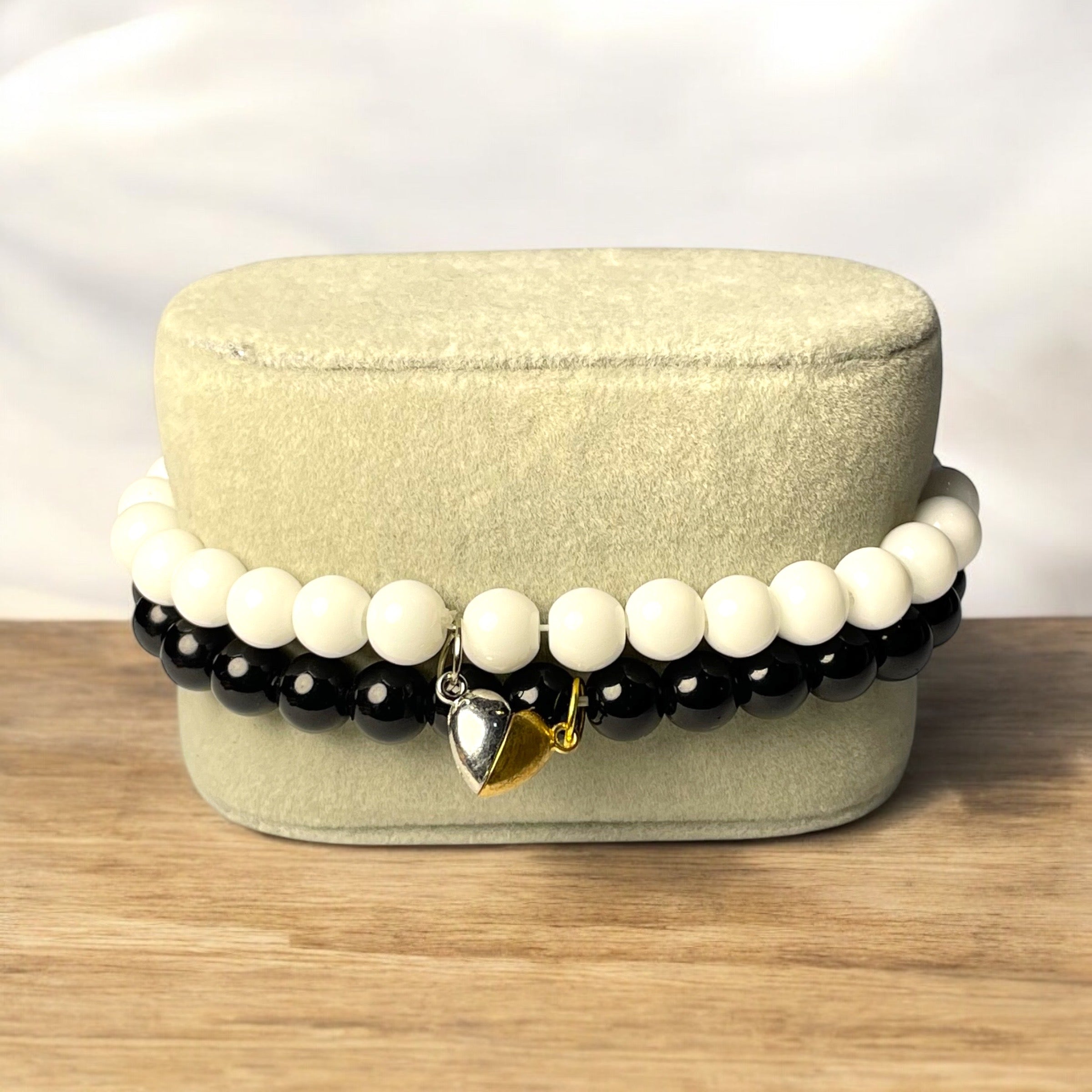 magnetic love heart beads bracelets - Zefiro