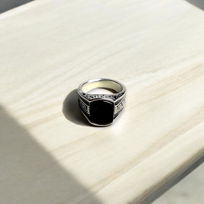 Greek Black Ring